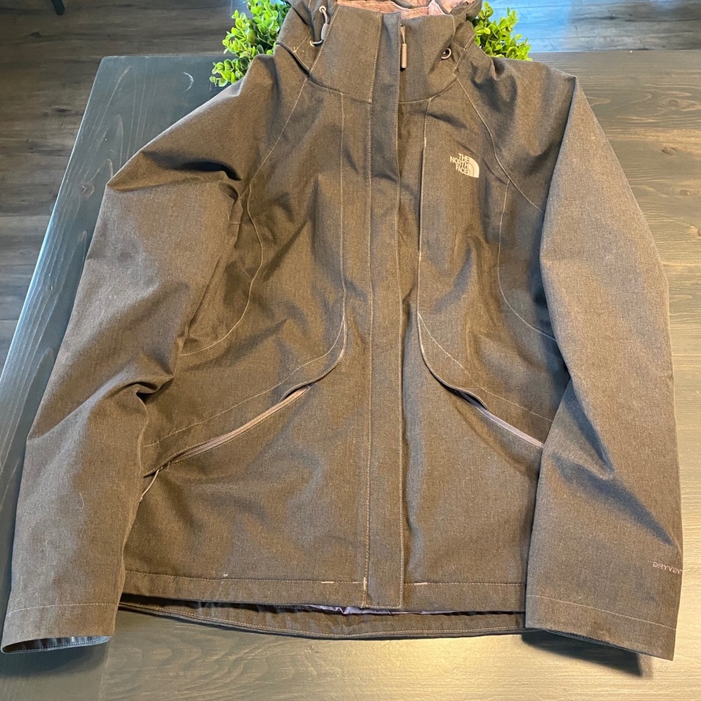 Northface Winter Jacket with Purple Fuzzy Liner